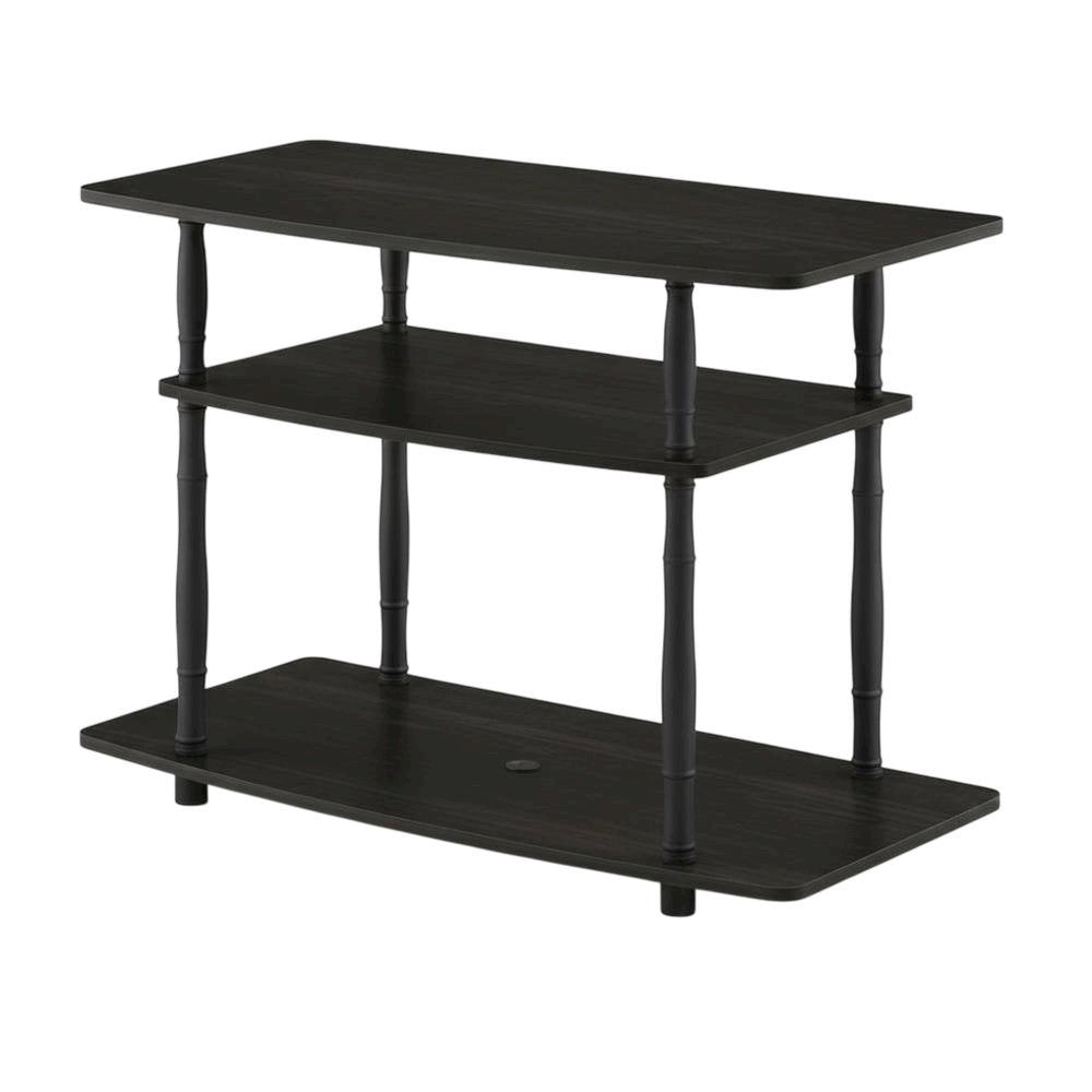 Engineered Wood TV Stand with 3-Tier Open Shelves and Modern Design