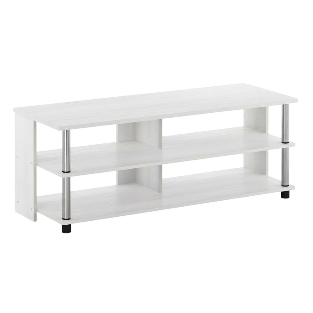 TV Stand, 3-Tier Design, Stainless Steel Tubes, up to 48 inches