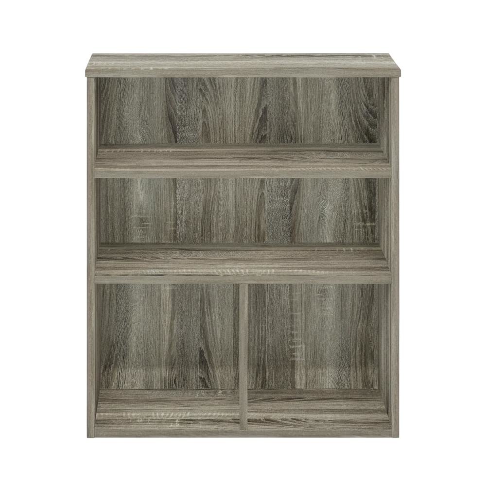 Engineered Wood Bookcase in Warm Brown Finish for Elegant Home Storage