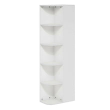 5-Tier Corner Bookcase with Open Shelving for Living Spaces