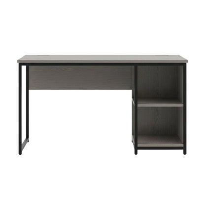Grey Study Desk With Spacious Work Surface And Sturdy Construction