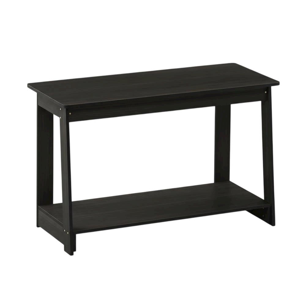 Engineered Wood espresso TV stand with modern design for living room storage