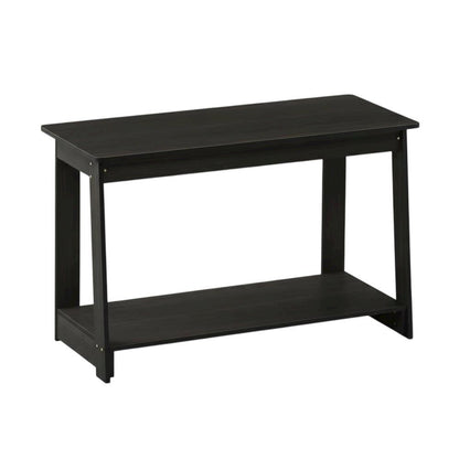 Engineered Wood espresso TV stand with modern design for living room storage