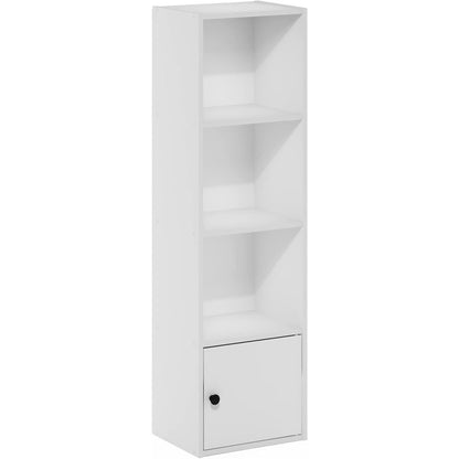 Engineered Wood Book Shelf with Engineered Wood Shelves and Lower Cabinet
