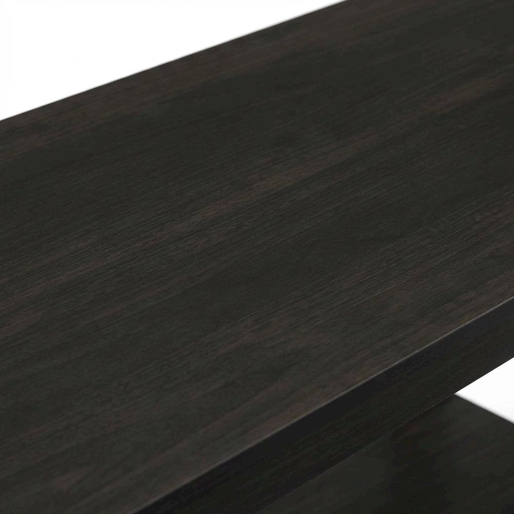 Engineered Wood espresso TV stand with modern design for living room storage