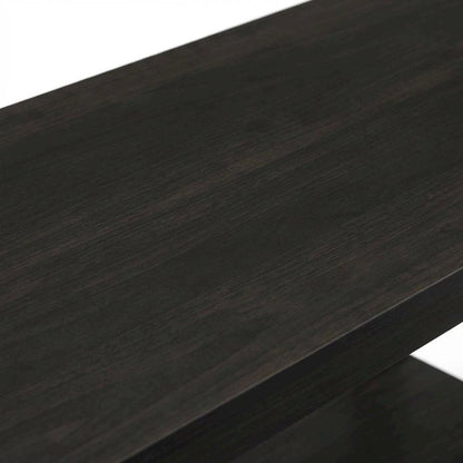 Engineered Wood espresso TV stand with modern design for living room storage