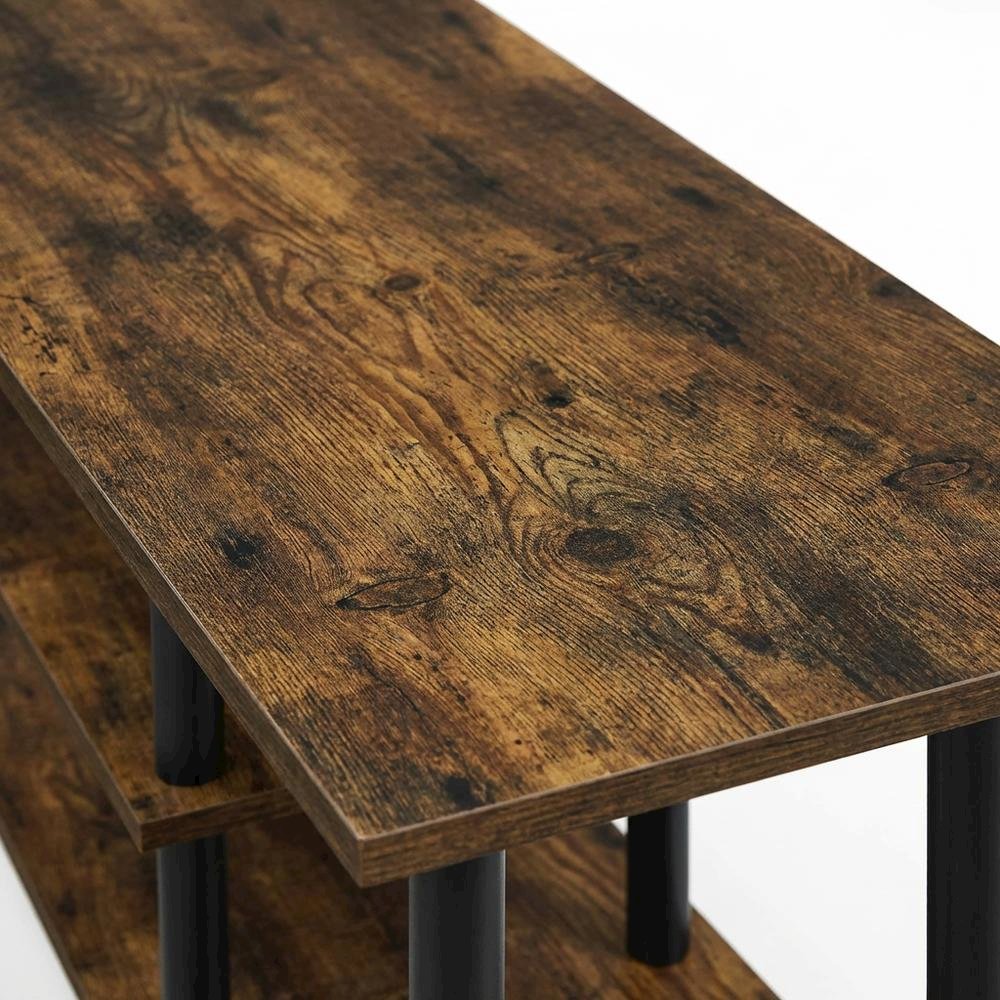 TV Stand with 3-Tier Storage and Engineered Wood Construction