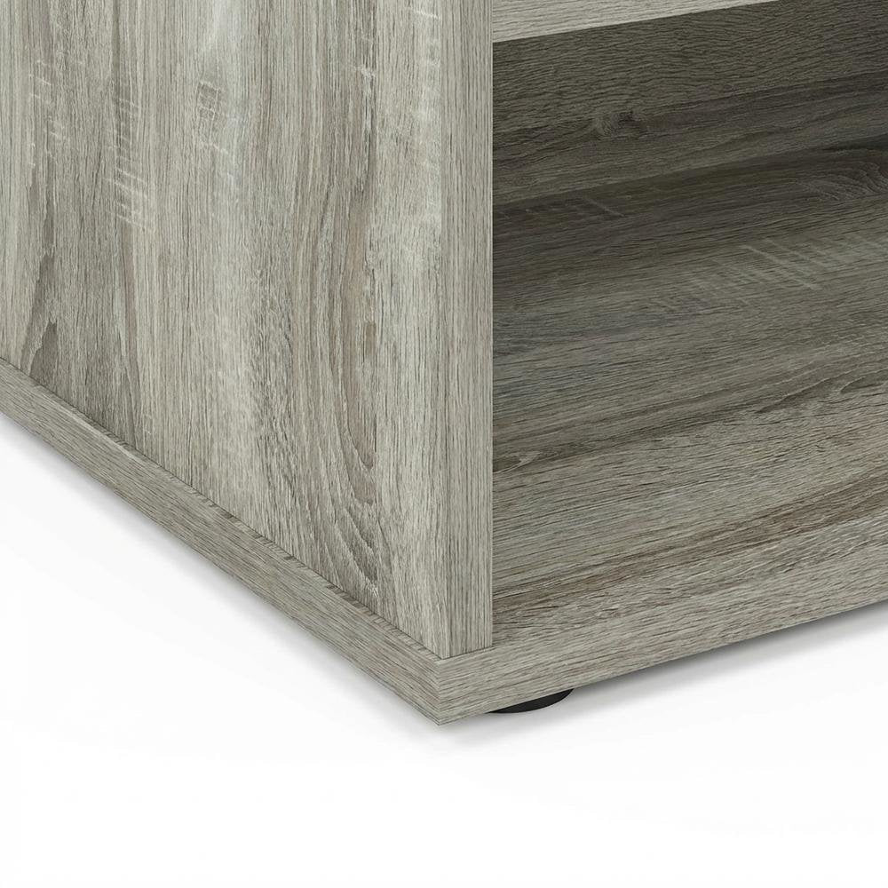 Engineered Wood TV Stand for Up to 55 Inch Displays in French Oak Finish
