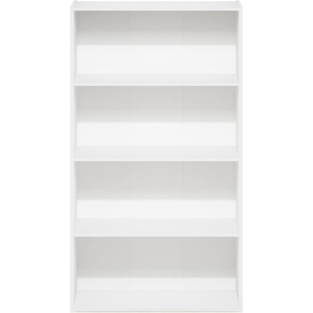 Engineered Wood Book Shelf with Four Open Engineered Wood Shelves