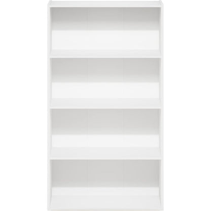 Engineered Wood Book Shelf with Four Open Engineered Wood Shelves
