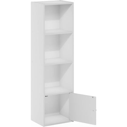 Engineered Wood Book Shelf with Engineered Wood Shelves and Lower Cabinet