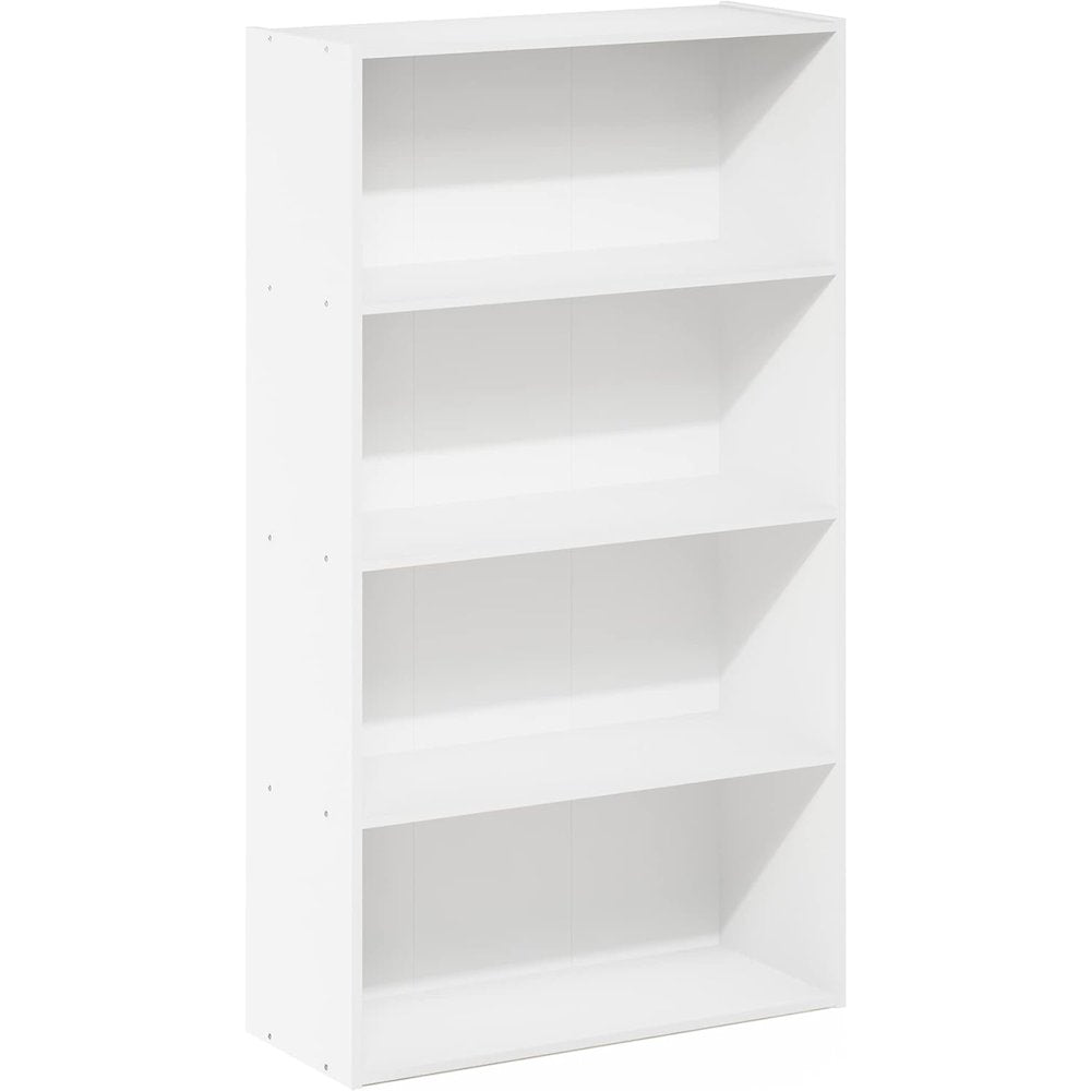 Engineered Wood Book Shelf with Four Open Engineered Wood Shelves