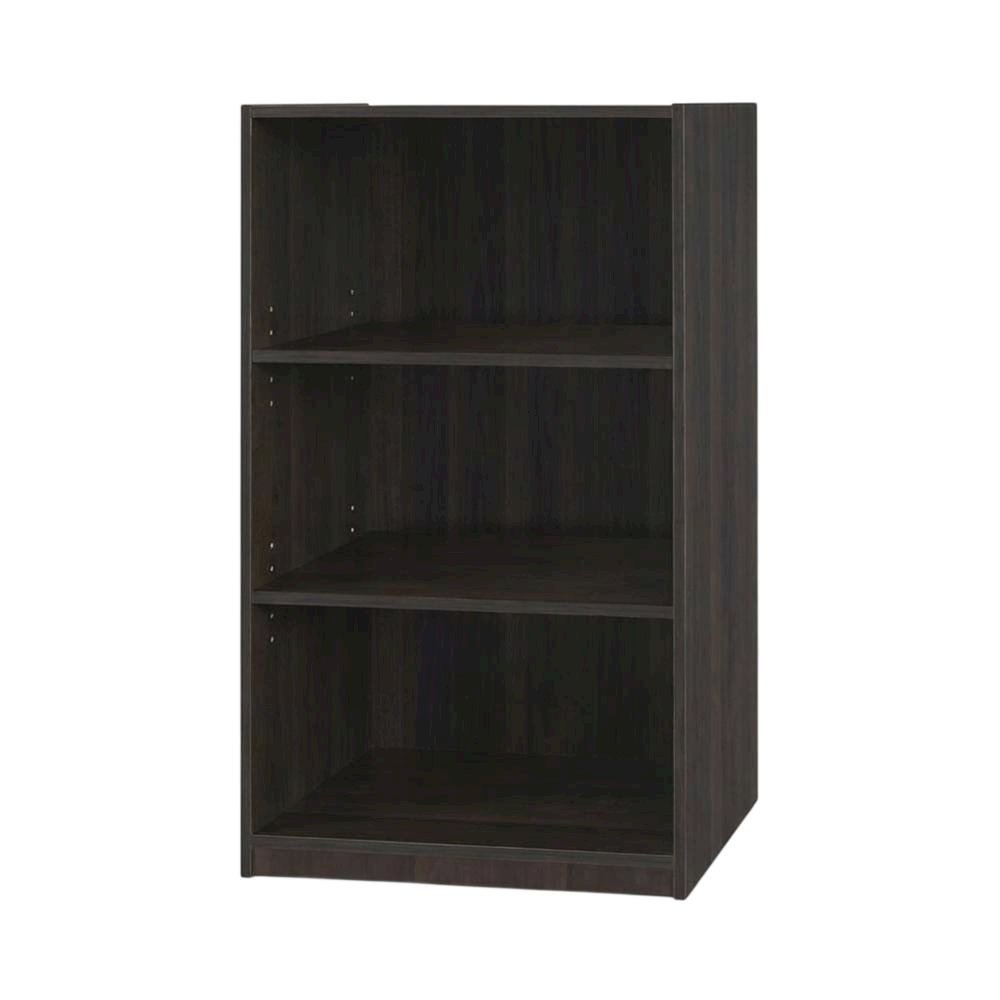 3-Shelf Bookcase with Sturdy Engineered Wood Frame for Living Room Storage