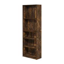 5-Shelf Bookcase with Sturdy Engineered Wood Construction, Living Room Storage