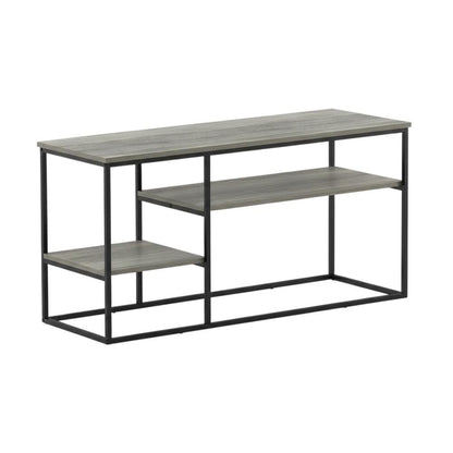 Modern TV Stand for 50 Inch TVs in French Oak Grey with Composite Wood Finish