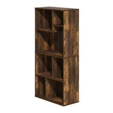 7-Cube Irregular Bookcase with Storage Organizer and Modern Design