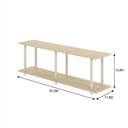 Bauhaus Oak, Side Table, Quality Build, Durable Engineered Wood Frame