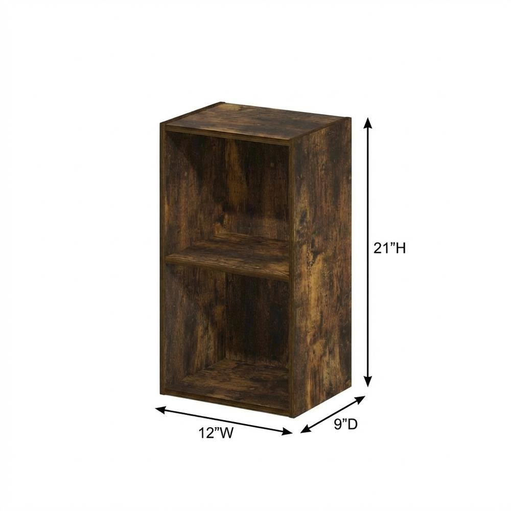 Engineered Wood Bookcase with Open Shelving for Home or Office Storage