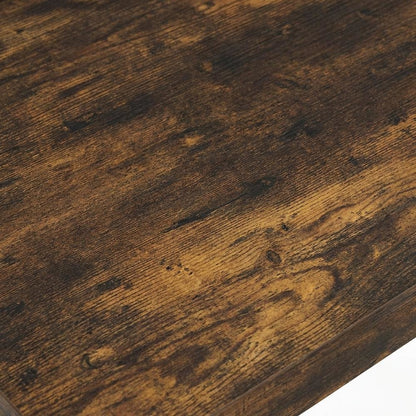 Square Side Table Set with Amber Pine Finish for Living Rooms