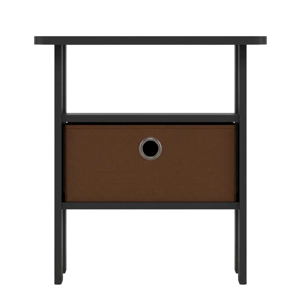 Engineered Wood nightstand set with bin drawer in Americano finish
