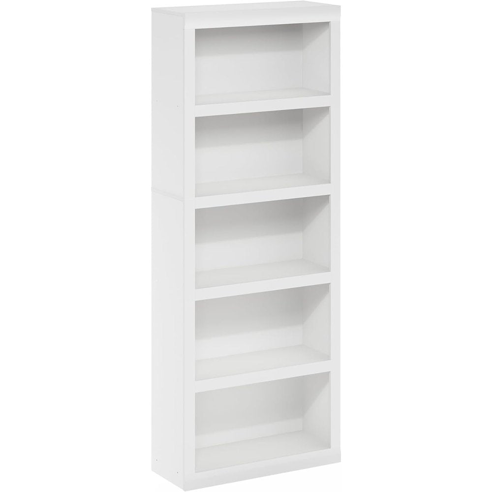 Engineered Wood Book Shelf with Five-Tier Engineered Wood Shelves