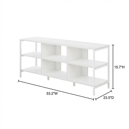 Modern TV stand, up to 60-inch TVs, metal, Engineered Wood construction
