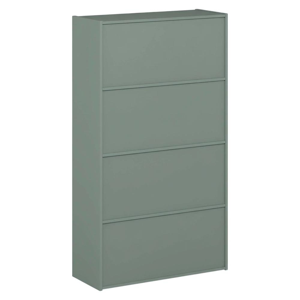 Engineered Wood Bookcase with Engineered Wood Finish for Home Office Storage