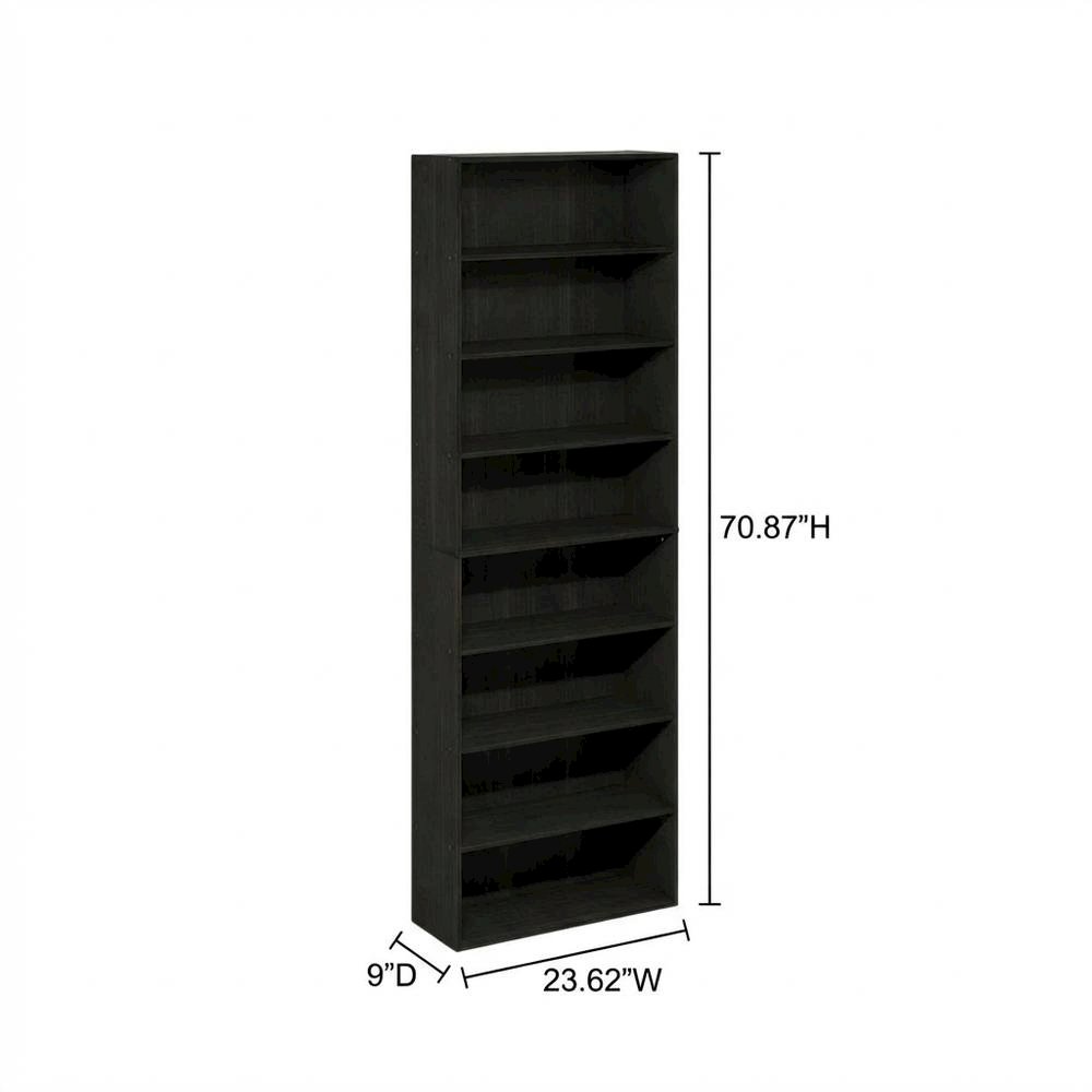 Engineered Wood bookcase with clean design, versatile storage solution