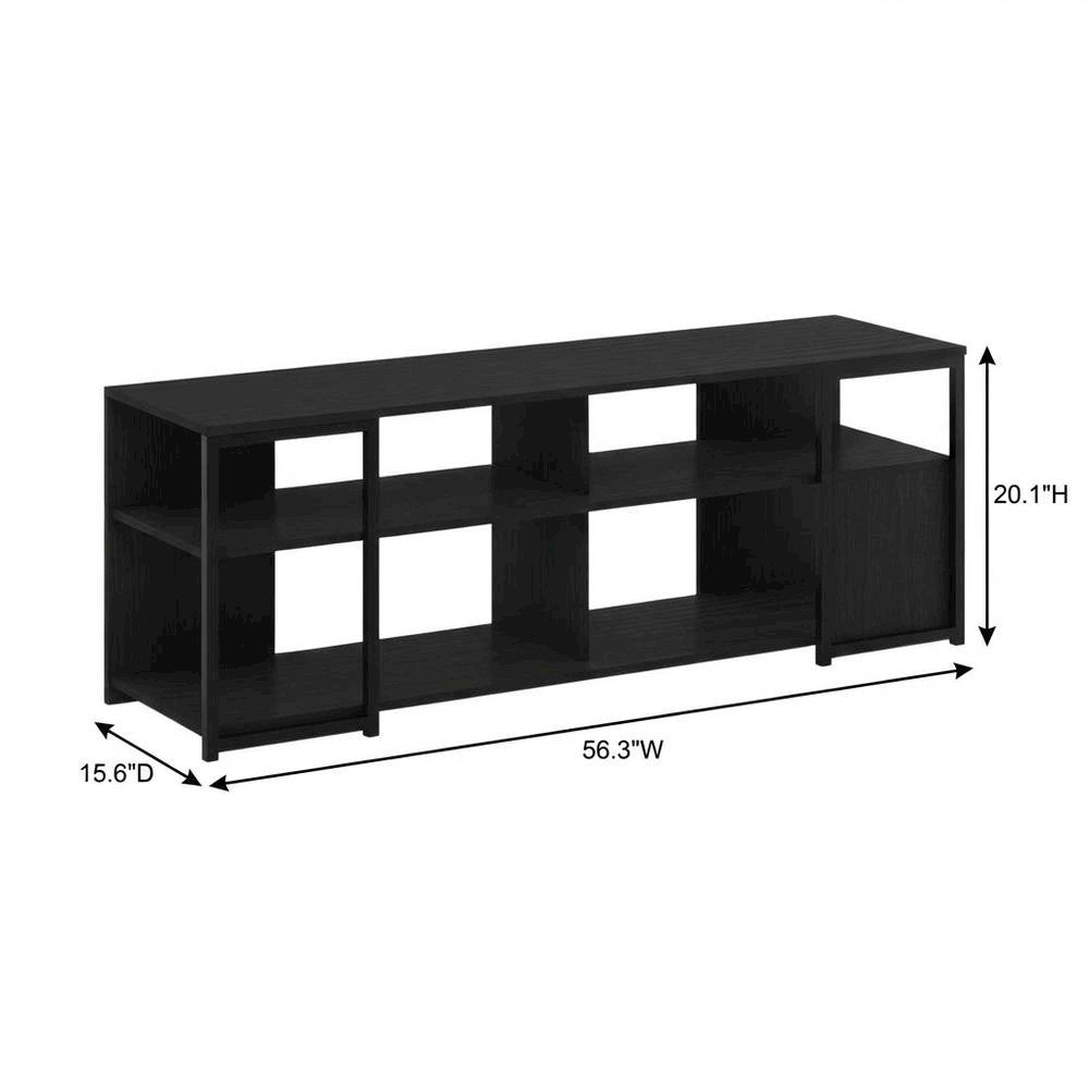 Modern TV Stand for 65-Inch Screens with Metal and Wood Finish
