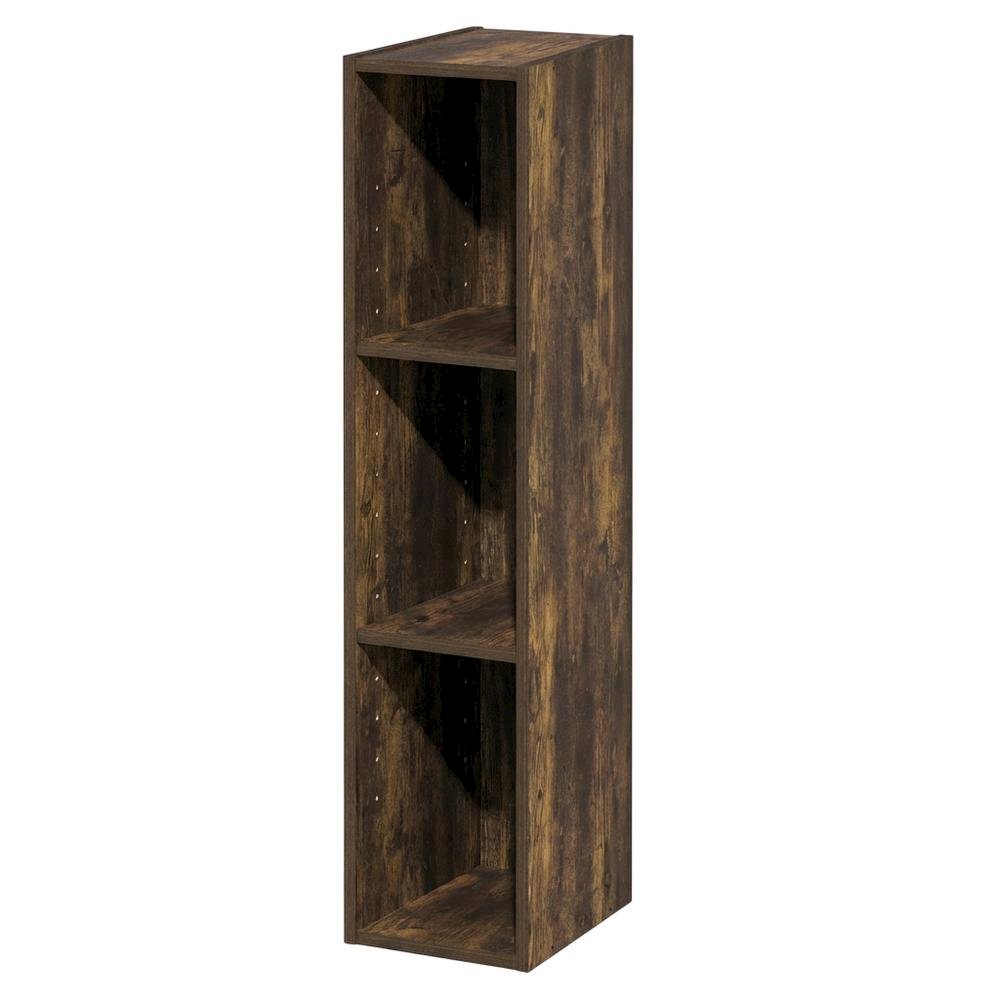 Engineered Wood bookcase in finish with adjustable shelves for versatile storage