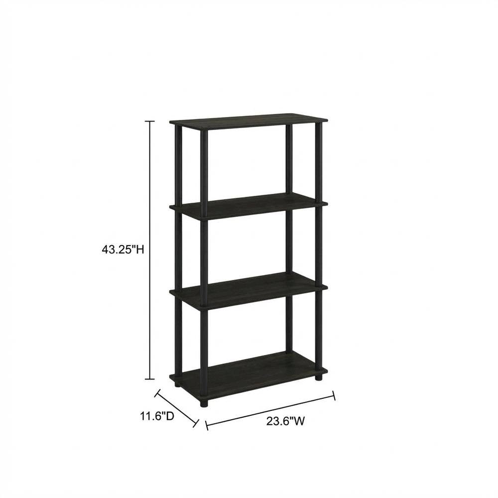Engineered Wood bookcase in finish with sturdy construction for home