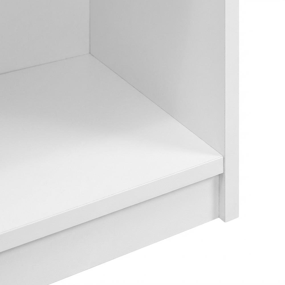 3-Shelf Bookcase with Engineered Wood Construction for Living Room and Office