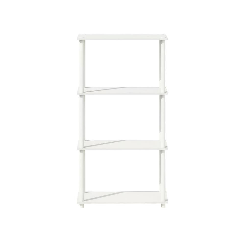 Engineered Wood Bookcase with Open Shelves for Living Room and Office Use