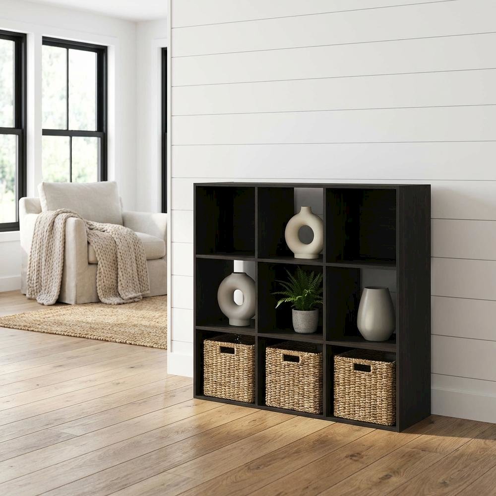 Engineered Wood Bookcase with Open Shelving for Living Room Storage