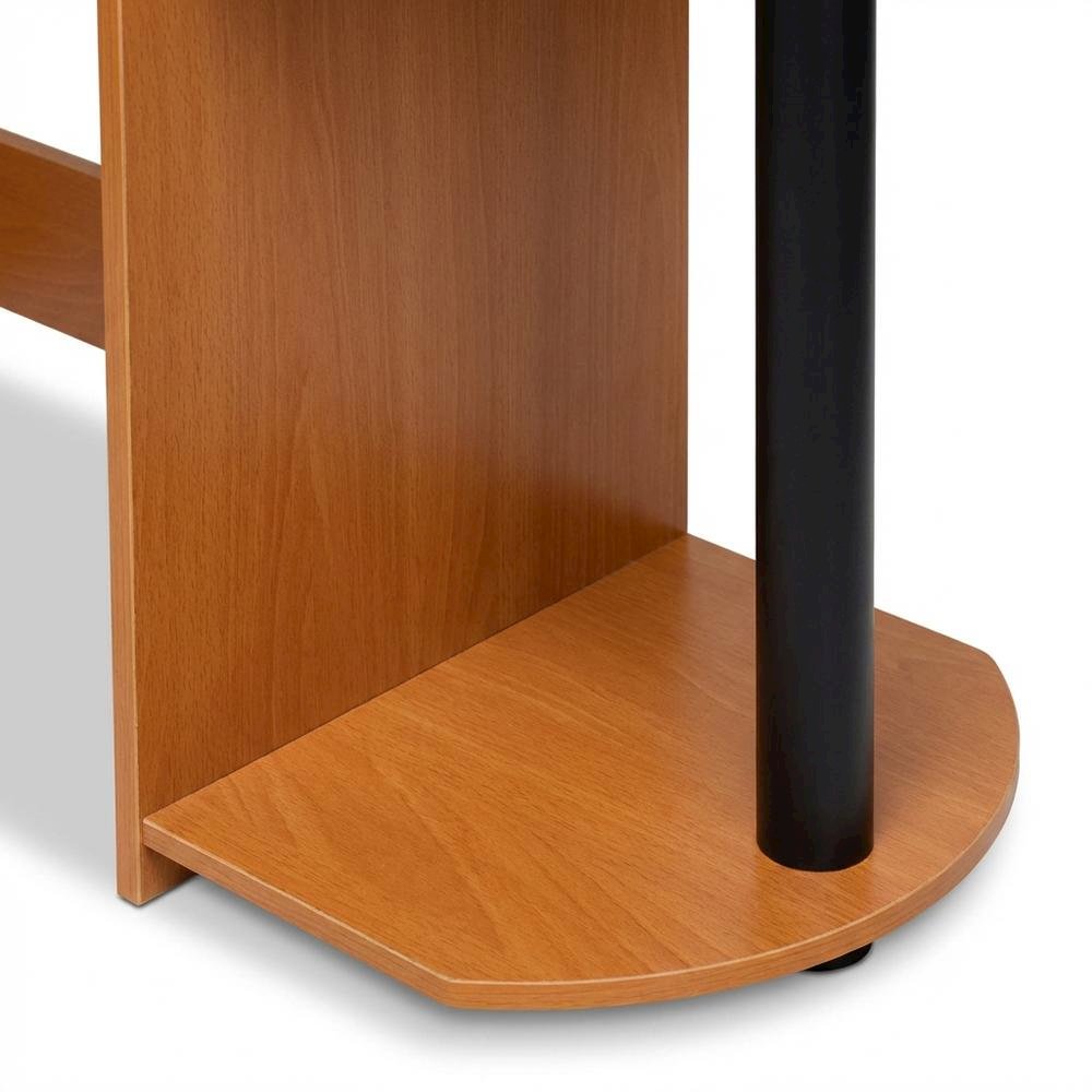 Light Cherry Computer Desk with Easy Assembly and Compact Design