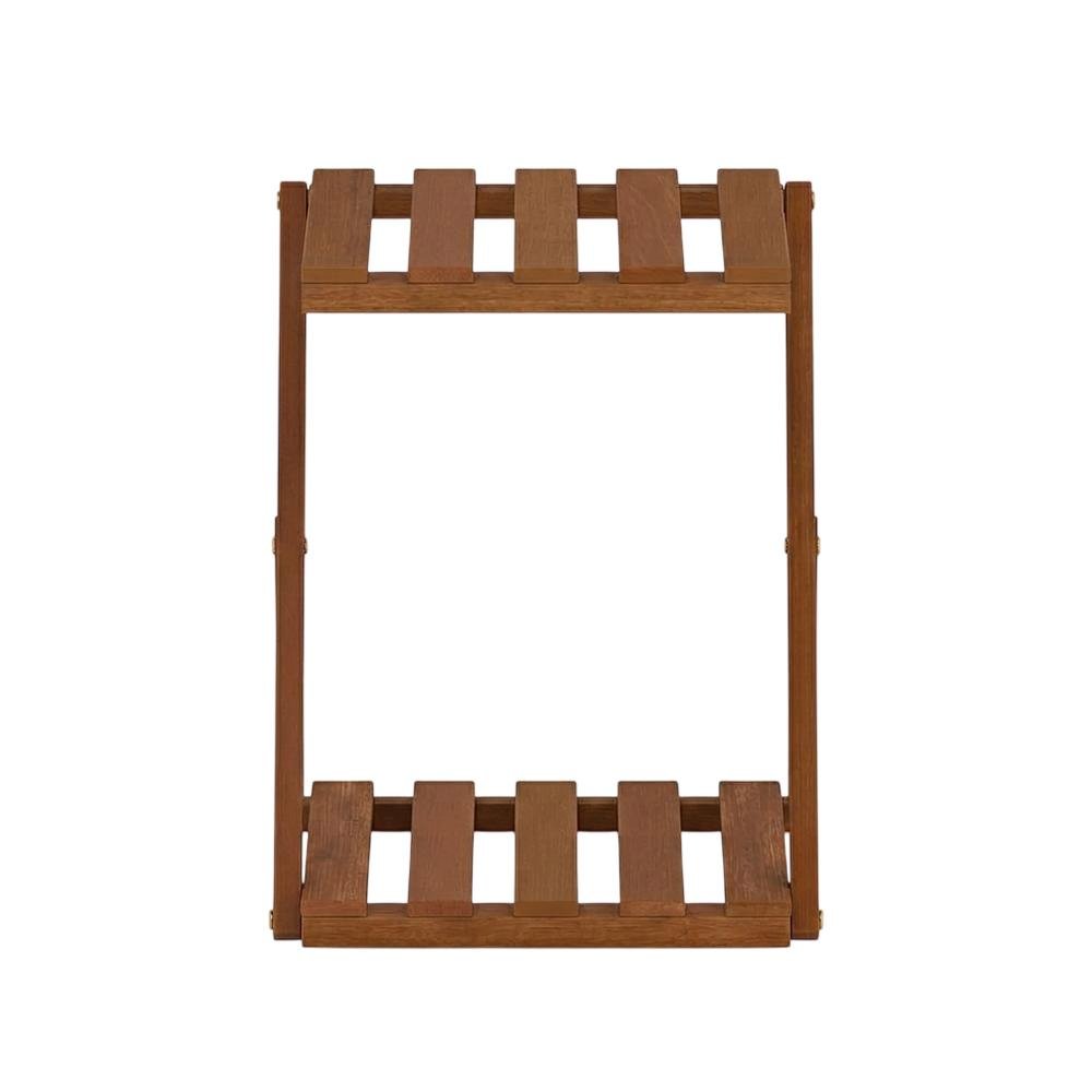 Multi-Purpose Outdoor Folding Display Shelf With Plant Stand And Side Table