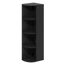 4-Tier Corner Bookcase with Open Shelves for Living Room Storage