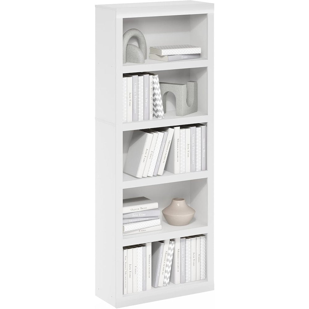 Engineered Wood Book Shelf with Five-Tier Engineered Wood Shelves