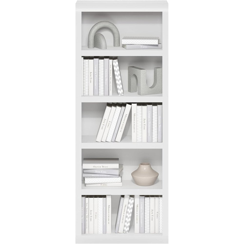 Engineered Wood Book Shelf with Five-Tier Engineered Wood Shelves