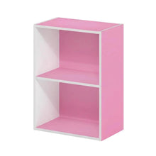 2-Tier Open Shelf Bookcase with Engineered Wood Construction