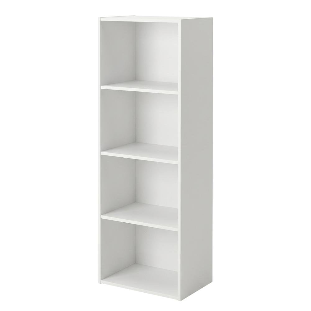 Engineered Wood 4-Tier Open Shelf Closet and Clothing Storage Organizer