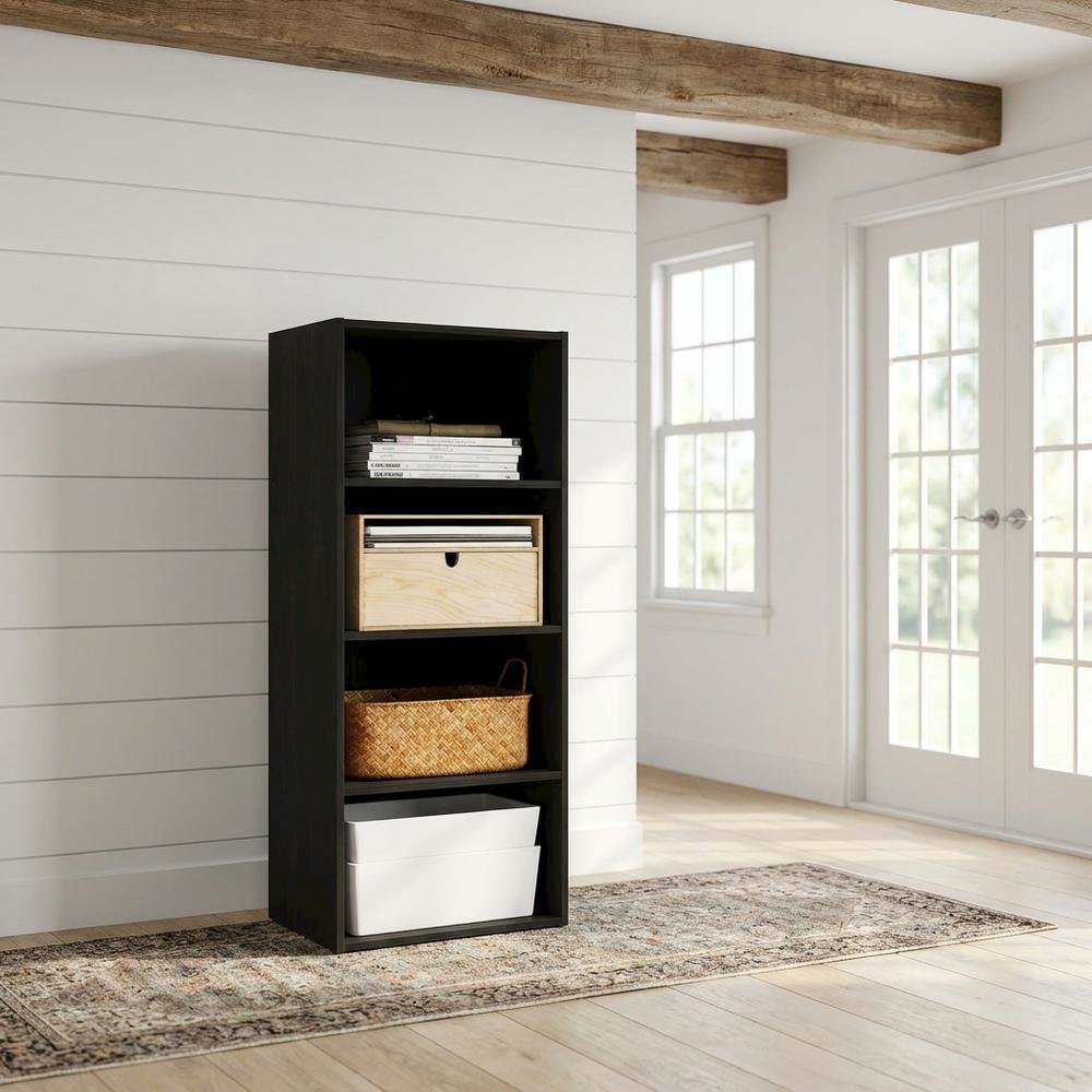 Engineered Wood bookcase with sleek design for organized storage