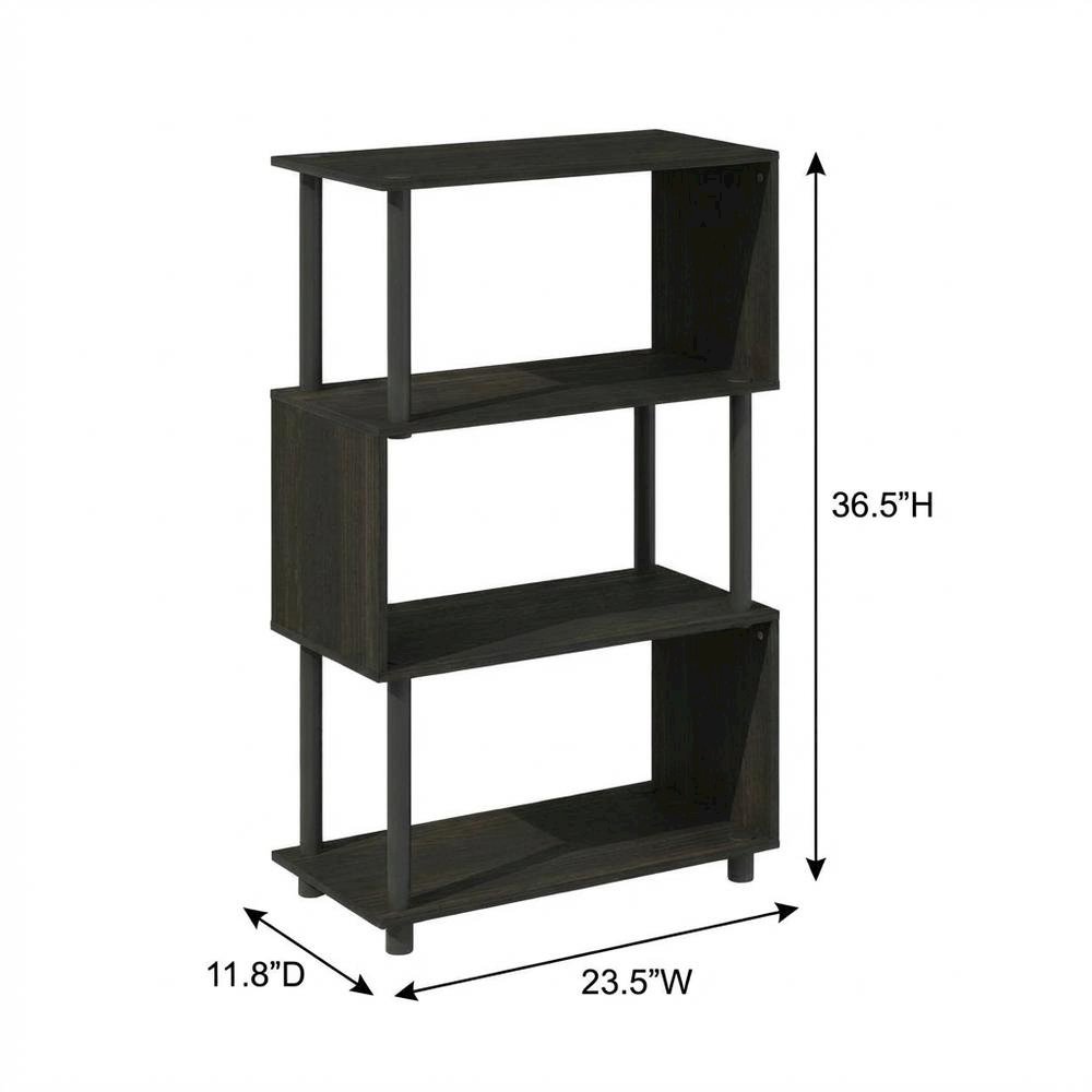 Engineered Wood bookcase with simple design and sturdy construction