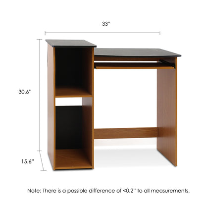 Econ Multipurpose Computer Writing Desk, Light Cherry/Black