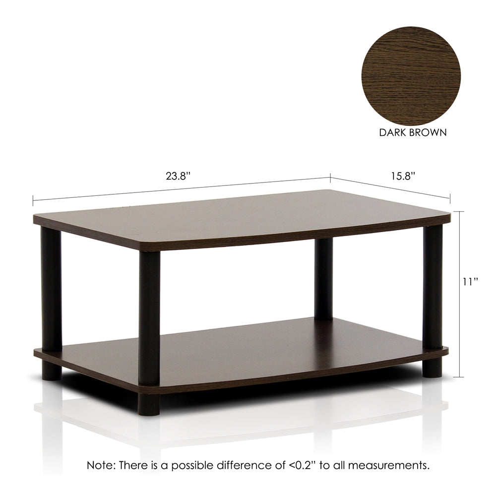 Turn-N-Tube No Tools 2-Tier Elevated TV Stands