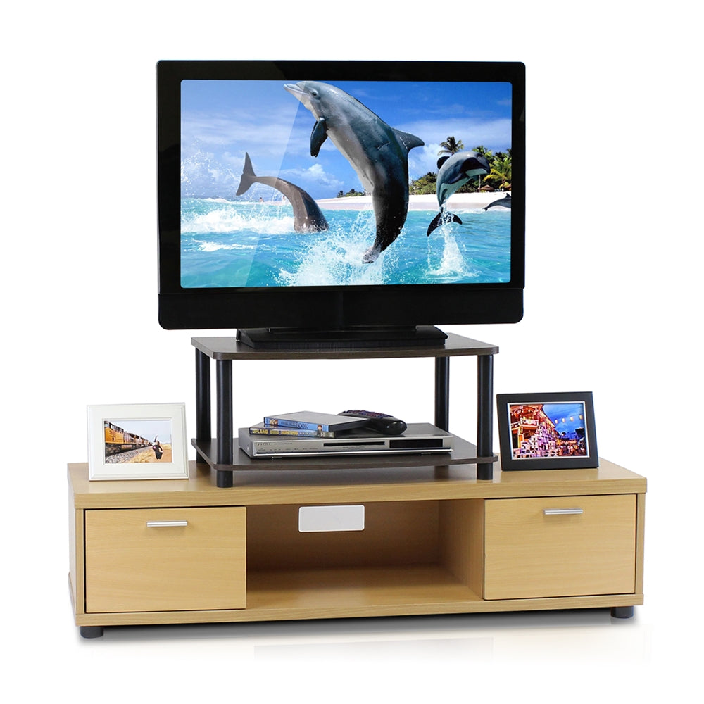 Turn-N-Tube No Tools 2-Tier Elevated TV Stands