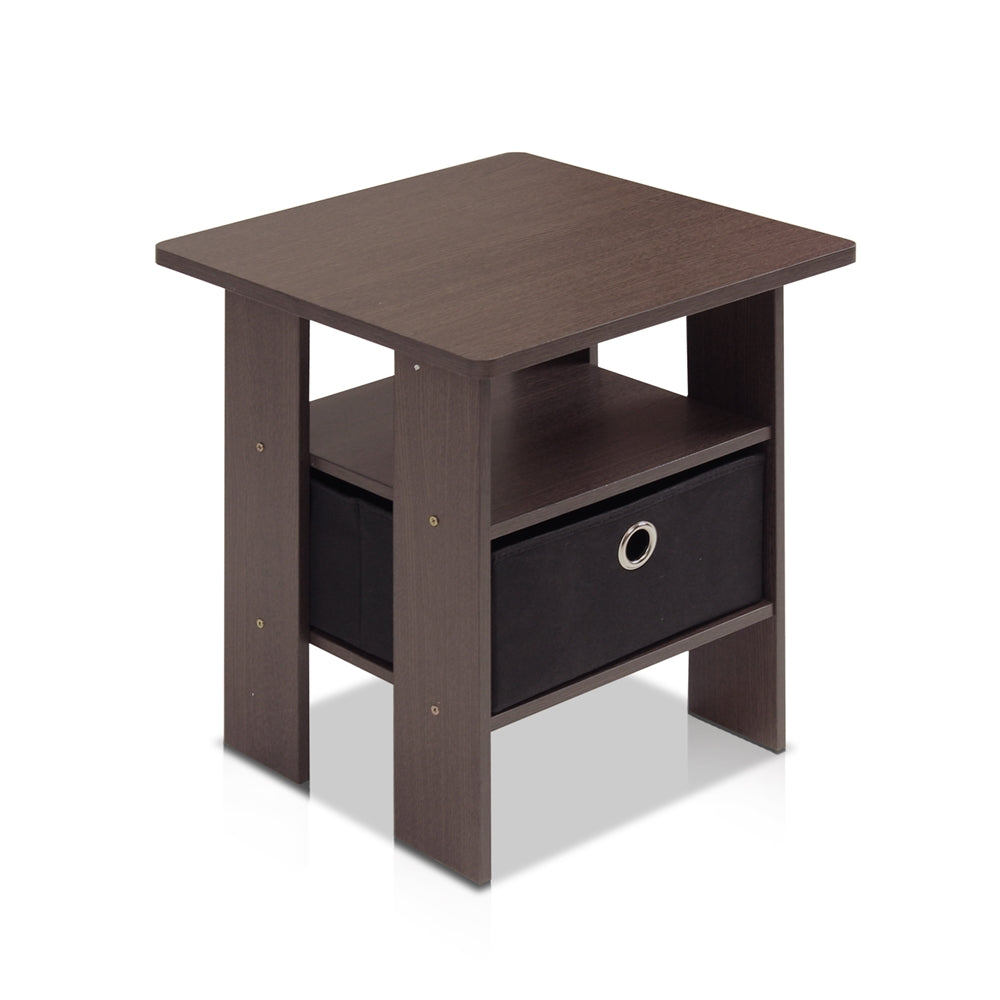 End Table Bedroom Night stand w/Bin Drawer