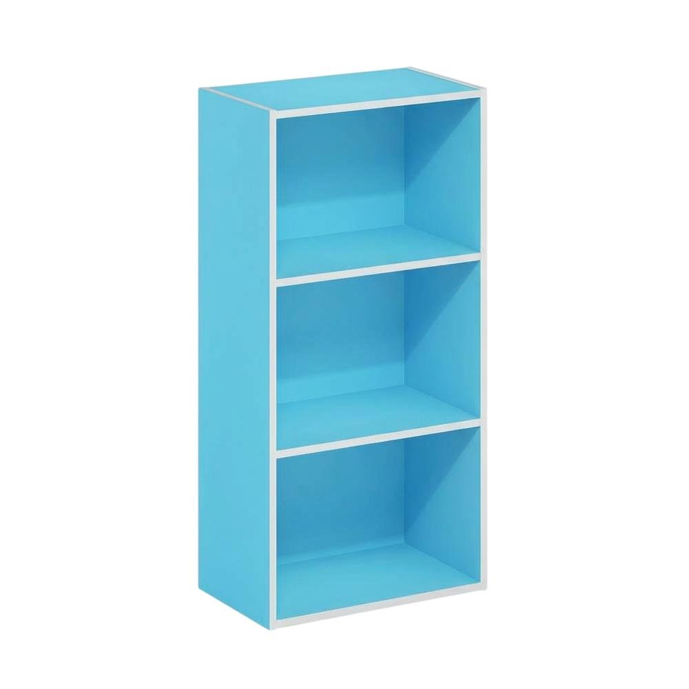 3-Tier Open Shelf Bookcase, Engineered Wood Construction for Organized Storage