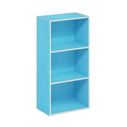 3-Tier Open Shelf Bookcase, Engineered Wood Construction for Organized Storage