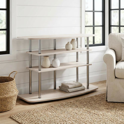 4-Tier TV Stand with Engineered Wood Store Display for up to 46-inch Screens